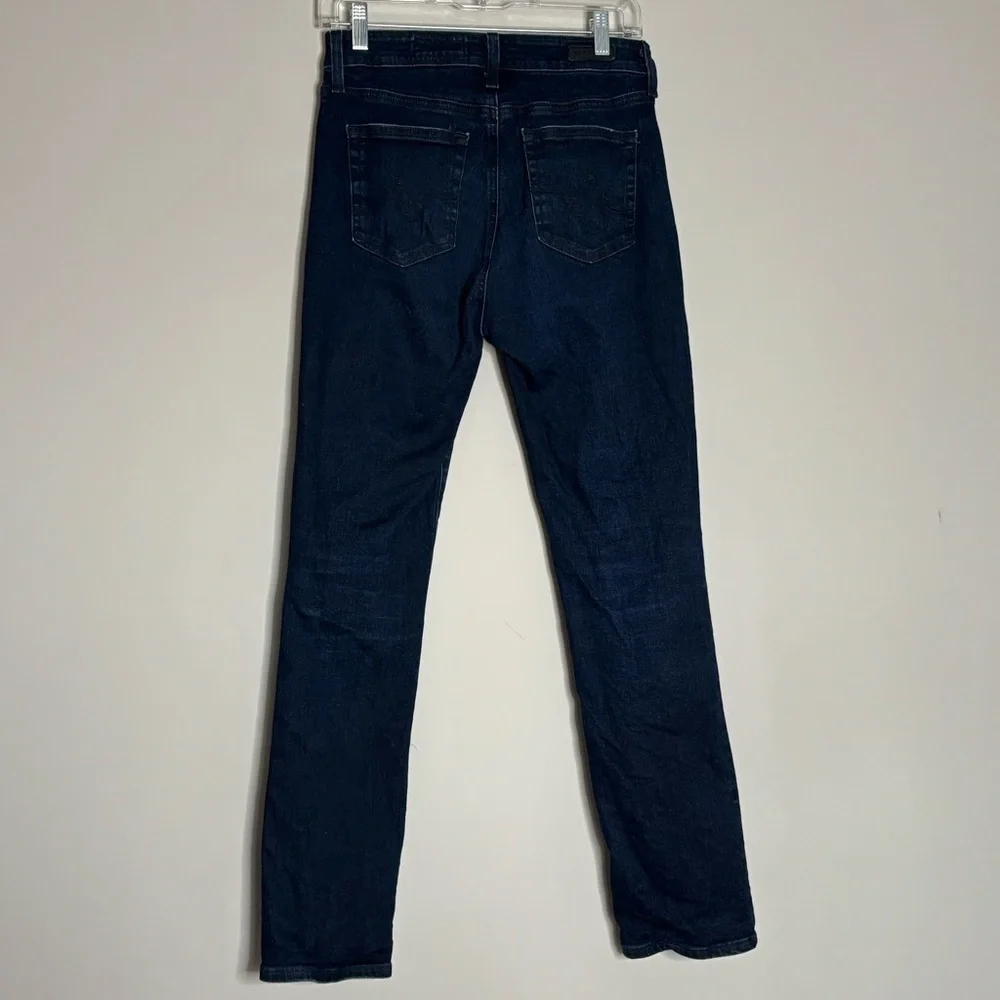 AG Adriano Goldschmied Mari Slim Straight Dark Wash Denim Jeans, size 27R - Picture 7 of 13